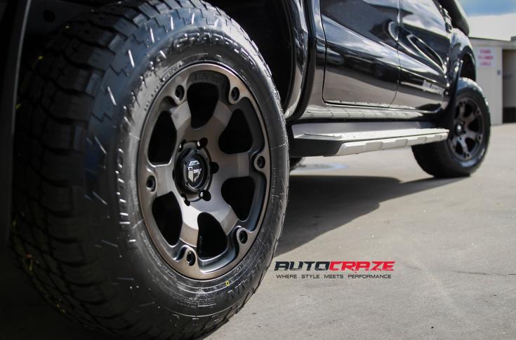 FORD RANGER BEAST BLACK & MACHINED WITH DARK TINT